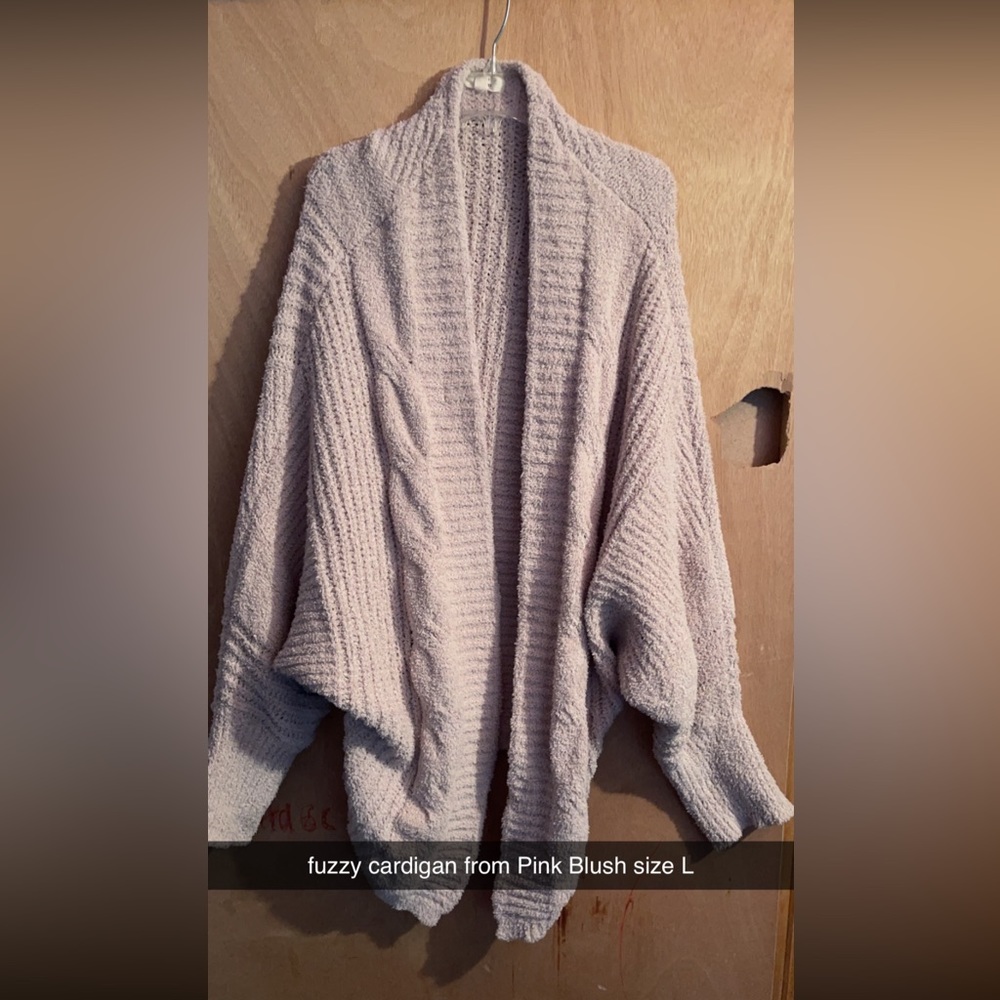 Fuzzy Batwing Cardigan